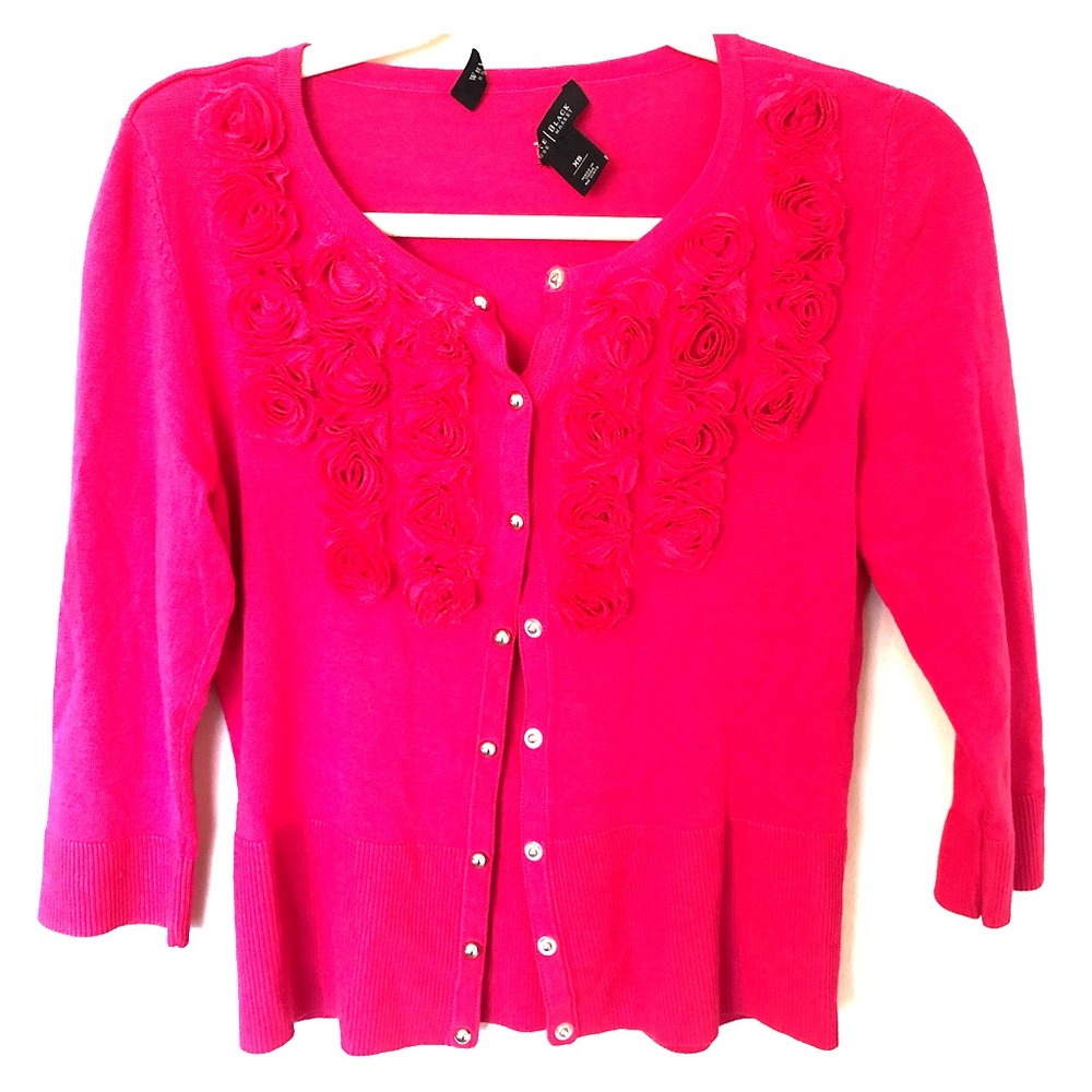 Pink Button Up Cardigan White House Black Market